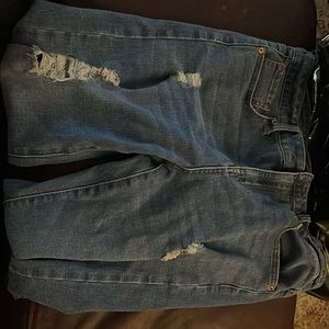 Aero High Rise Ripped Jeggings, size 12